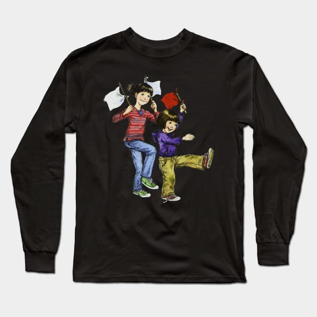 Beezus and Ramona | Beverly Cleary Long Sleeve T-Shirt by bubble_designer